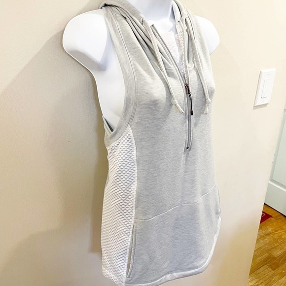 CALIA Effortless Heather Sleeveless Zip Hoodie XS - Picture 3 of 13